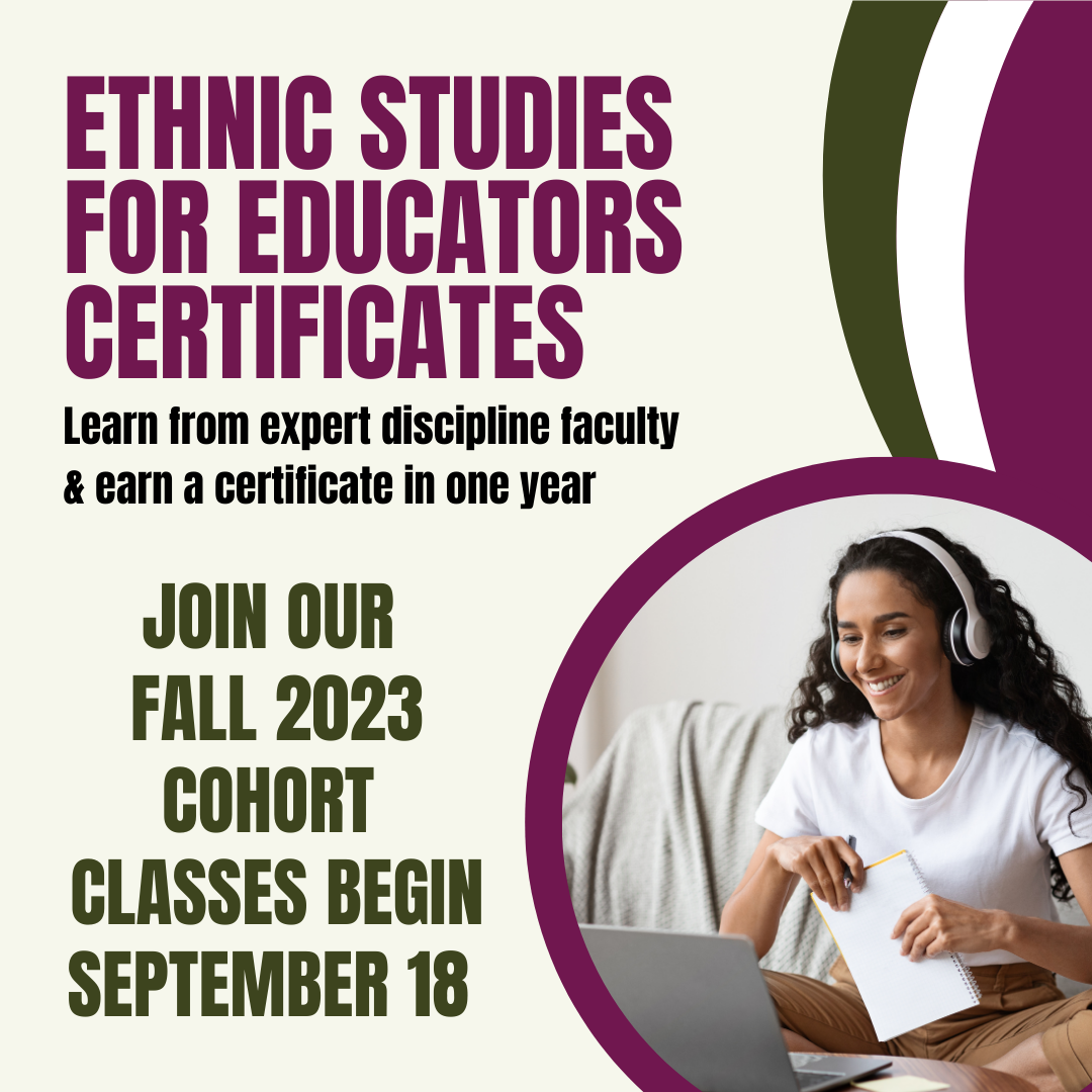 Ethnic studies for educators flyer